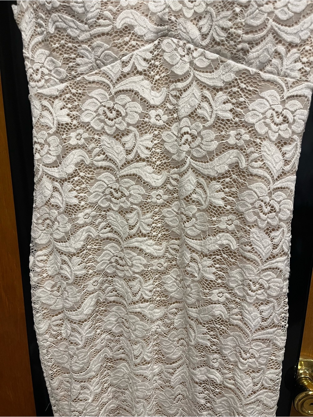 Windsor white/nude Lace Midi Slip Dress - Picture 3 of 11